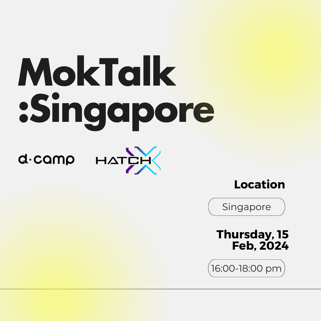 [2월 15일] MokTalk, 모크토크 : Singapore 의 웹포스터